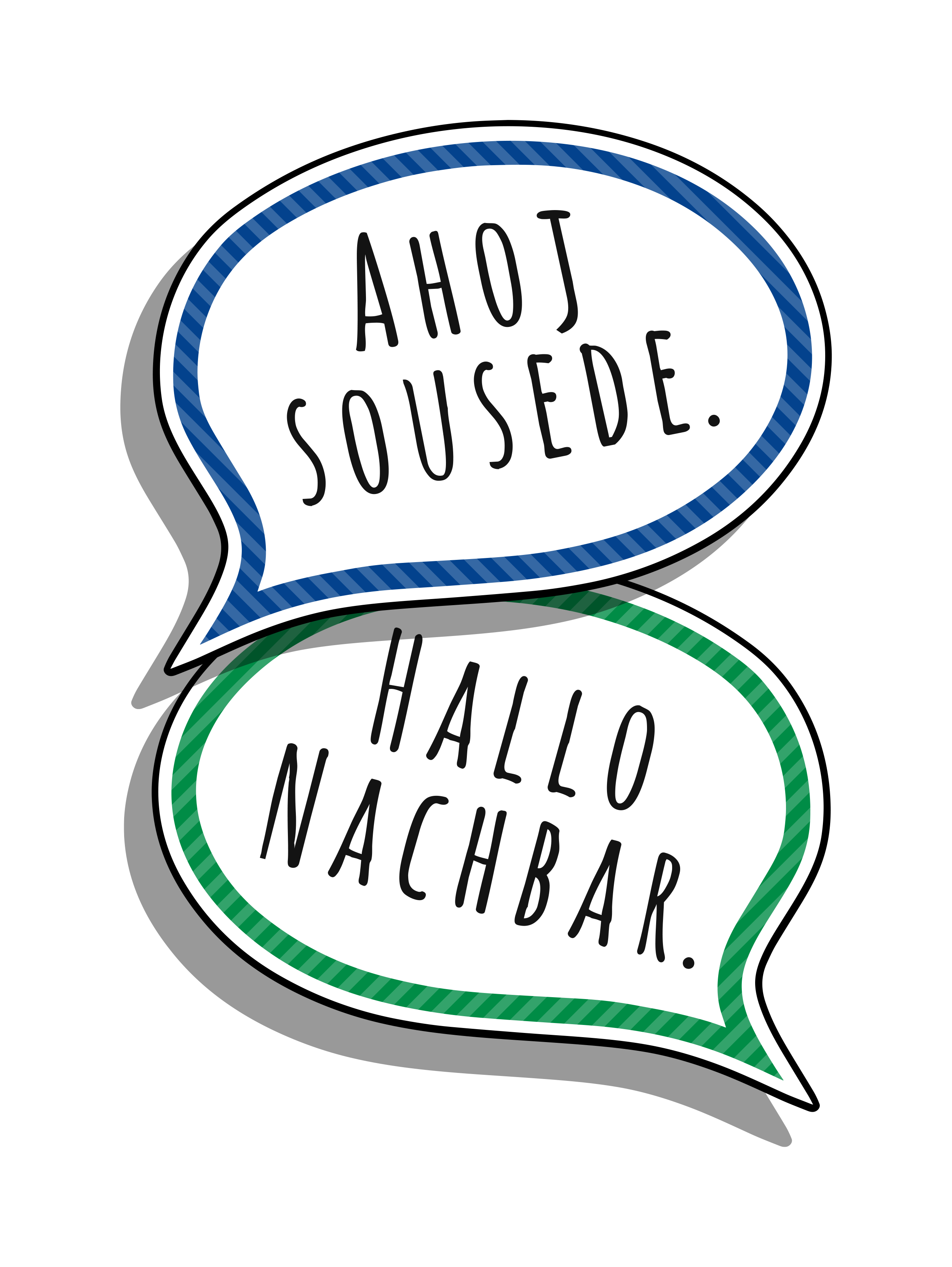 ahoj sousede hallo nachbar col